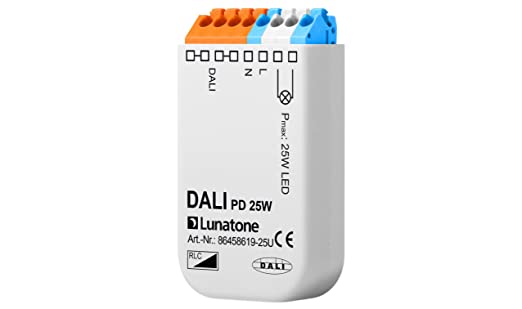 DALI triakový stmievač RLC, mini, 3-25W s ovládaním nábehovou/dobehovou hranou | Lunatone