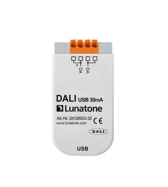DALI USB mini, programátor/konfigurátor DALI siete s napajaním DALI zbernice 30mA | Lunatone