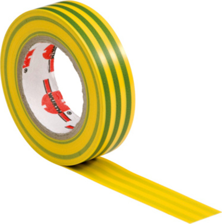 Elektro izolačná páska 15mmx10m, žlto-zelená | WURTH