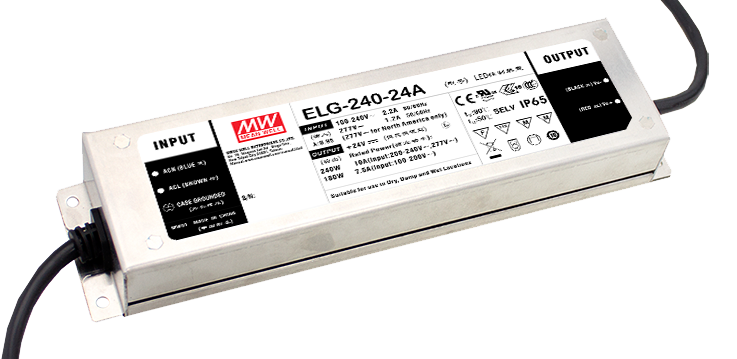 ELG-240-C1400DA zdroj LED, 100 ÷ 305VAC, 142 ÷ 431VDC, 1400mA 86÷171V, DALI | MeanWell