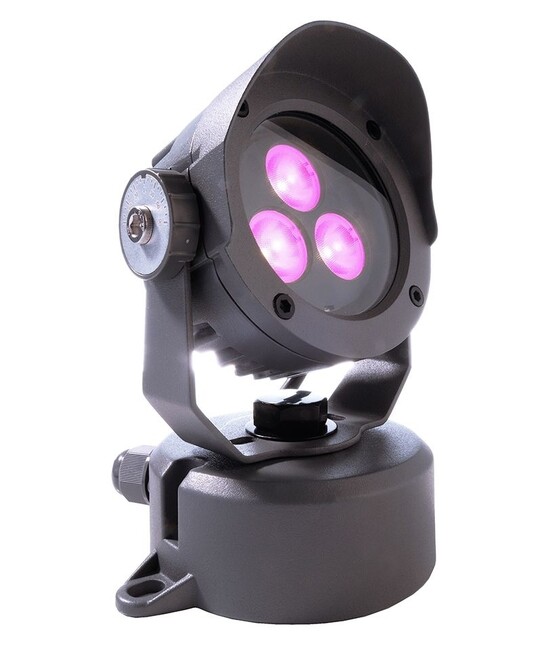 LED reflektorové svietidlo, farebné, 24V DC, 7W, 250lm, RGB, IP65, 175x105x90mm | KapegoLED
