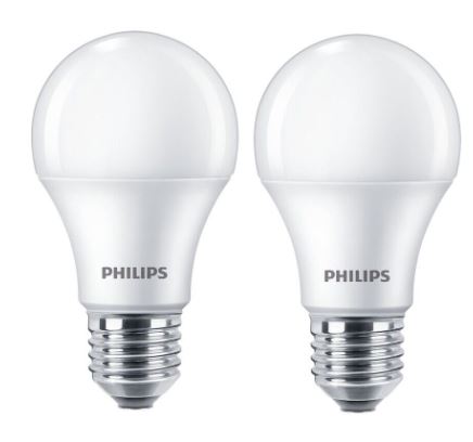PHILIPS Lighting LED žiarovka CorePro A60, E27, 8W/60W, 806lm, 4000K, biela, 2 ks v balení