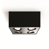 Box svietidlo bodové 4x4,5W, 2000lm, 2200-2700K, čierna