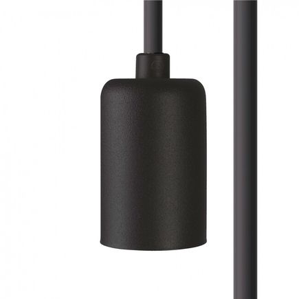 CAMELEON CABLE E27, 40W, 230V, 500 cm, čierna