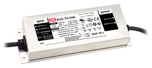 ELG-75-12A-3Y zdroj LED, 100÷305V AC, 142÷431V DC, 12V 0÷5A