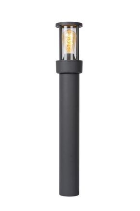 Exteriérové stĺpikové svietidlo LORI Bollard E27 IP44 čierne