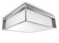 Exteriérové stropné svietidlo SKIES E27, 2x42W, IP44,  šedá