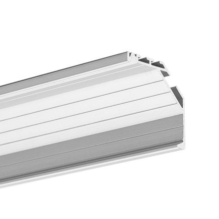 Hliníkový rohový profil KOPRO (45x17mm), eloxovaný, šedý