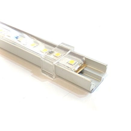 Hliníkový uchytávací profil pre vodotesný LED pás, 13x7.3mm, 2m dĺžka, neelox