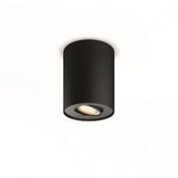 Stropné bodové svietidlo Hue Pillar LED GU10 5,5W, 250lm, 2200-6500K, čierna