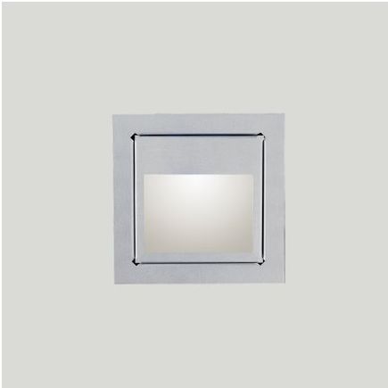 Interiérové zapustné LED svietidlo 1x3W, 700mA,  neutrálna biela, hliník šedý