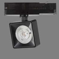 Koľajnicové svietidlo Kendra 3844/9, matná čierna, LED COB, 1x20W, 3000K, nastaviteľné