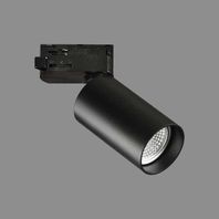Koľajnicové svietidlo Zoom 3764/6, matná čierna, LED, GU10, 1x10W