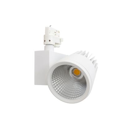 Koľajnicové/lištové LED svietidlo TRACK SHOP 45, 45W, 4890lm, 30°, 128x150mm, 3000K, biela