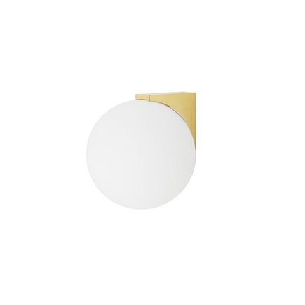Kúpeľňové nástenné svietidlo ALOE G9, 10W, IP44, mosadz/biela