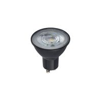 LED bodová žiarovka GU10, R50, 7W, 50°, 230V, 4000K, 500/600 lm, stmievateľná, čierna