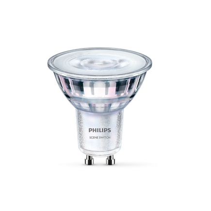 LED bodová žiarovka SceneSwitch, GU10, 1.5/3.5/5W, tunable white 2200/2500/2700K, 36°