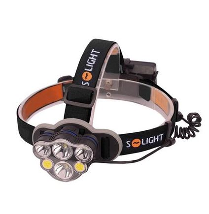 LED čelové nabíjacie svietidlo, 550lm, Li-ion, USB
