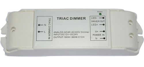 LED Dimmer (TRIAC) 12-24VDC, 15Ax1kanal