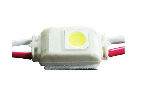 LED Modul 1x LED, 12VDC, 0,24W, 18-20lm, 16x7x5 mm IP65 medzi modulmi 6.5 cm studená biela
