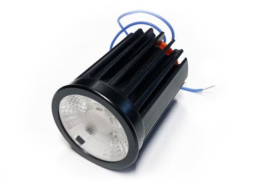 LED modul, 24V DC, 8W, CRI90, 36°, 3000K, D50*68mm, čierna