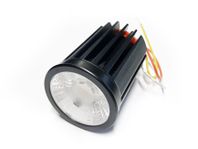 LED modul, 24V DC, 8W, CRI90, 36°, CCT 2000-6000K (2-kan), D50*68mm, čierna