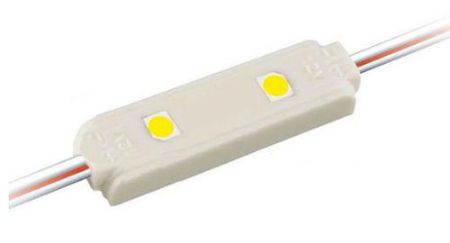 LED Modul mini 2x LED SMD3528, 12VDC, teplá biela 0,24W, 28 x 7 x 4.5 mm, 10 lm