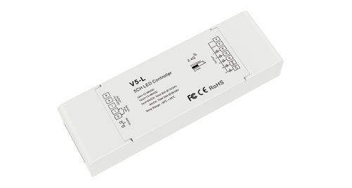 LED RGB+CCT stmievač/prijímač 5x6A, 12-48V DC(12V/360W, 24V/720W, 48V/960W), pre LC-SD-XX