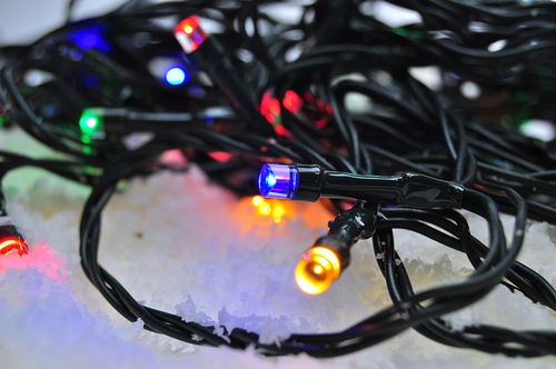 LED vianočná reťaz, 100 LED, 10m, prívod 3m, 8 funkcií, časovač, IP44, multicolor