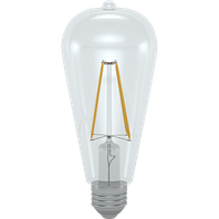 LED žiarovka 6W,E27, 230VAC, 600lm, 3000K, teplá biela , vláknová, predlžený tvar (Edison)