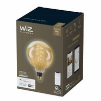 LED žiarovka Filament  Philips WiZ E27, 6,5W, 390lm, 2000-5000K, G200, priehľadná