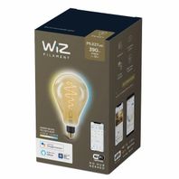 LED žiarovka Filament Philips WiZ E27, 6,5W, 390lm, 2000-5000K, PS160, priehľadná