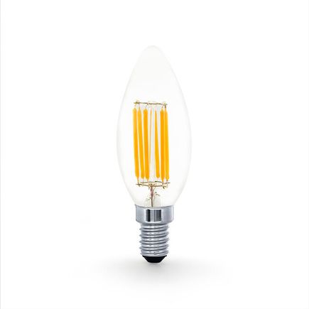 LED žiarovka MINALOX 24V, E14, 4W, 2700K, 426lm, C35-sviečka, stmievateľná