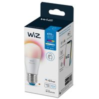 LED žiarovka Philips WiZ E27, 4,9W, 470lm, 2200-6500K+RGB, P45, biela, stmievateľná