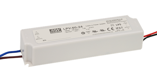 LPC-60-1750 zdroj LED, 90÷264V AC, 127÷370V DC, 1750mA 9÷34V