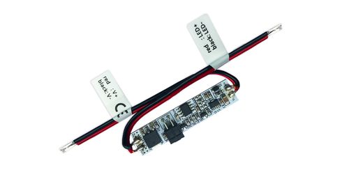 Mini dverový senzor pre LED pásik vhodný do profilu, 1x4A, 48/96W (12/24V DC)