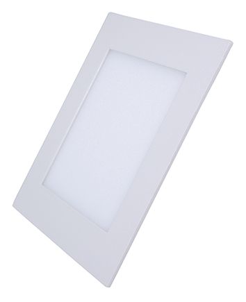 Mini zapustený panel LED 12W, 900lm, 3000K, IP20, štvorcový, biela