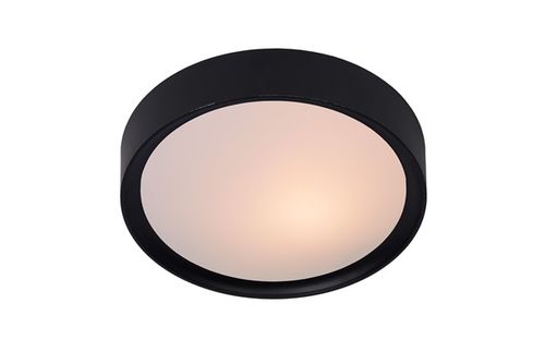 Moderné stropné svietidlo LEX E27, 9W, IP20, čierna, priem.25cm