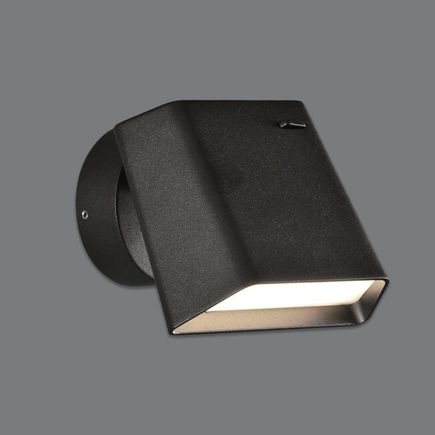 Nástenné svietidlo BIAK LED, 6W, 3000K, 485lm, IP20, čierna