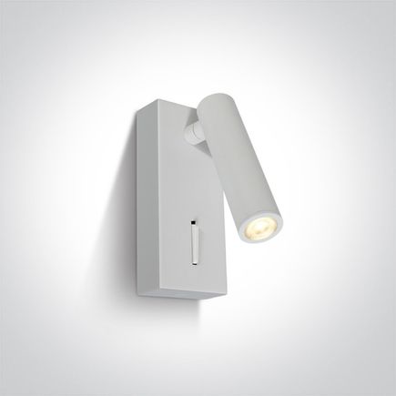 Nástenné svietidlo biele LED 3W, 3000K, IP20, 100-240V
