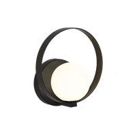 Nástenné svietidlo HALO LED, 5W, 370lm, 2700K-3000K, CRI90, IP20, Triac, čierna/biela