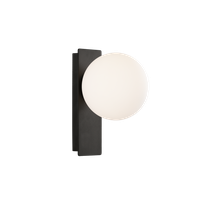 Nástenné svietidlo KIN LED 8W, 2700K, 370lm, CRI90, IP20, čierna/biela