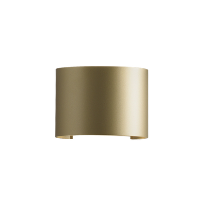 Nástenné svietidlo KOWA LED COB 2x6W, 3000K, 850lm, IP54, zlatá