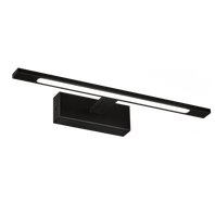 Nástenné svietidlo MENORCA LED, 12W, 1480lm, 3000K-4000K, CRI90, IP44, čierna