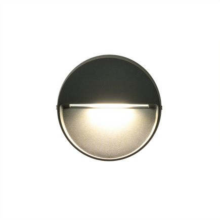 Nástenné svietidlo SPICA LED, 1x4W, 3000K, 175lm, IP65, antracitová