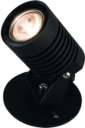Nástenné svietidlo SPIKE S LED 3W, 3000K, 115lm, čierna