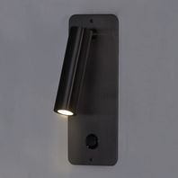 Nástenné zápustné svietidlo ARON LED, 3W, 3000K, 315lm, IP20, čierna