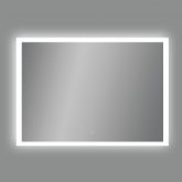 Nástenné zrkadlo AMANZI s LED osvetlením 50W, 3000K, 3536lm, IP44, biela, dotyk.sp.