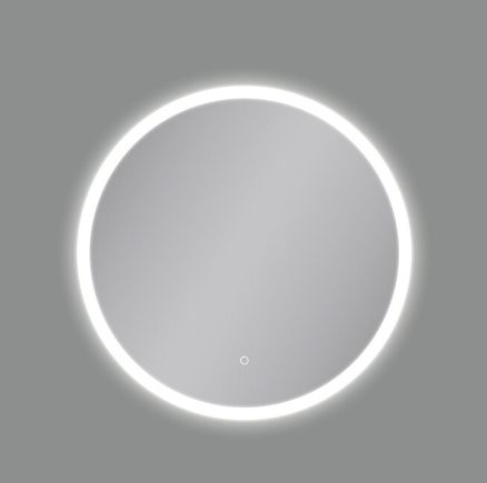 Nástenné zrkadlo PETRA s LED osvetlením 43W, 3000K, 3063lm, IP44, biela, dotyk.sp.