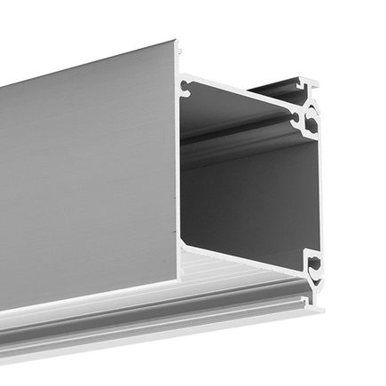 Nástenný hliníkový profil IDOL (57x61mm), obojstranný, elox
